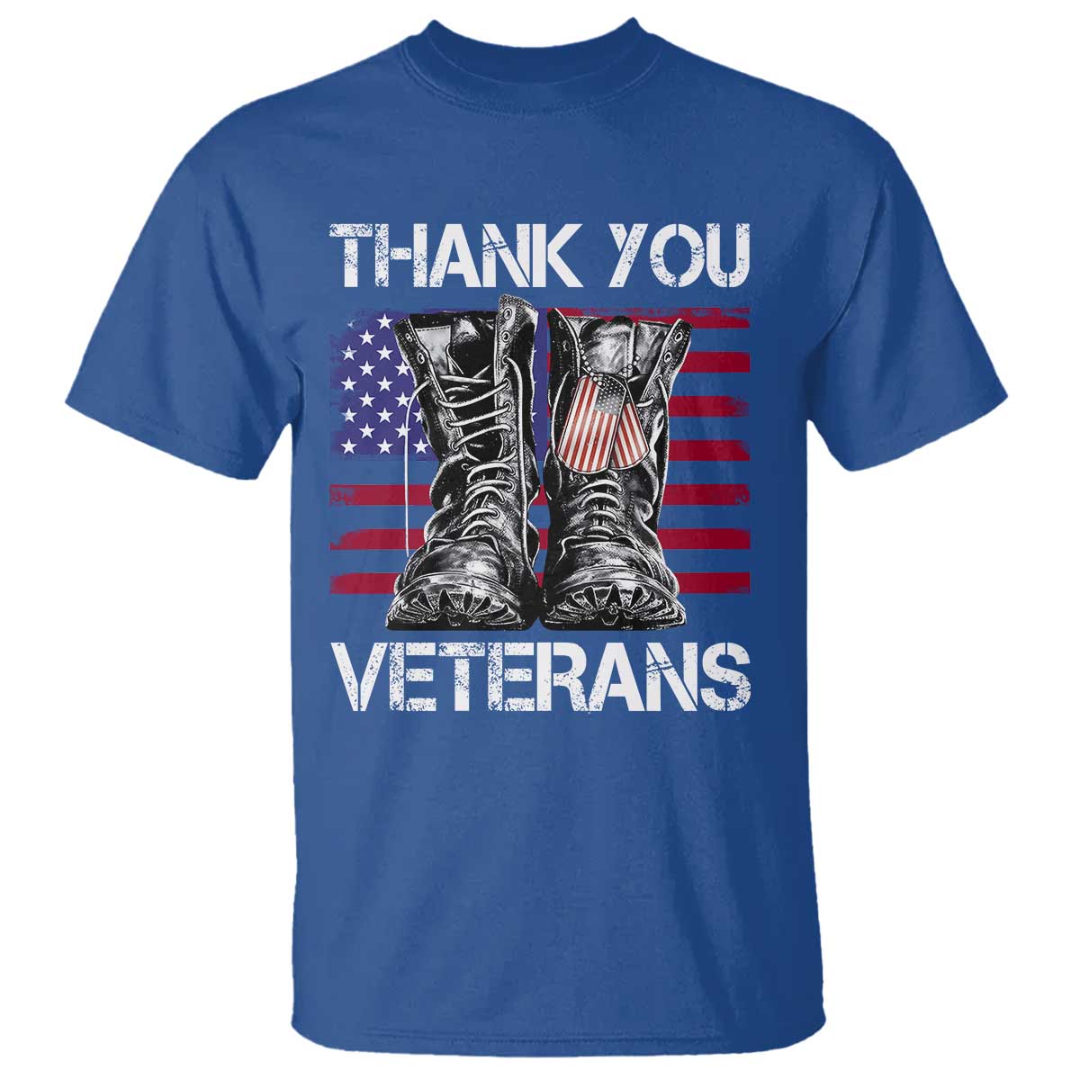 Thank You Veterans T Shirt American Flag Military Supportive Veterans Day - Wonder Print Shop