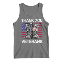 Thank You Veterans Tank Top American Flag Military Supportive Veterans Day - Wonder Print Shop