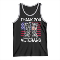 Thank You Veterans Tank Top American Flag Military Supportive Veterans Day - Wonder Print Shop
