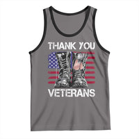 Thank You Veterans Tank Top American Flag Military Supportive Veterans Day - Wonder Print Shop