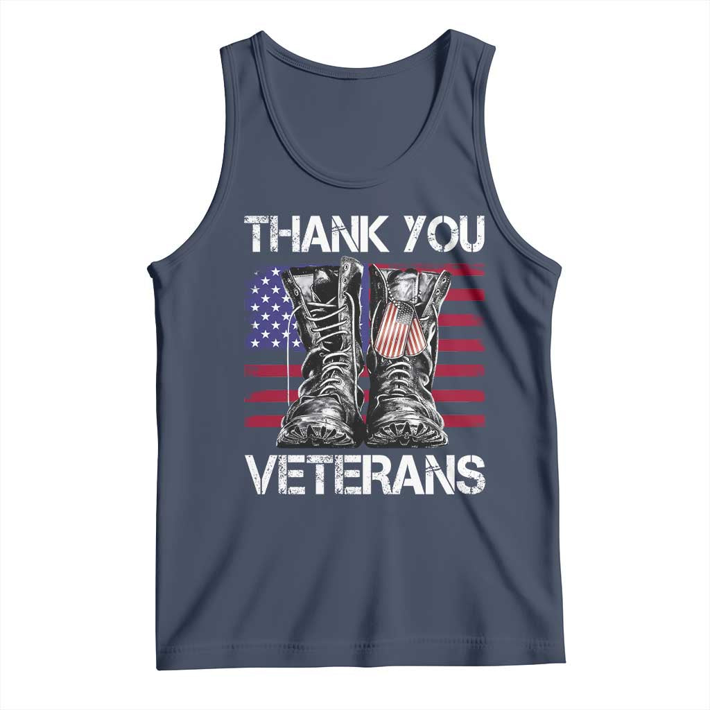 Thank You Veterans Tank Top American Flag Military Supportive Veterans Day - Wonder Print Shop