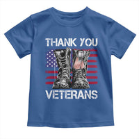 Thank You Veterans Toddler T Shirt American Flag Military Supportive Veterans Day - Wonder Print Shop