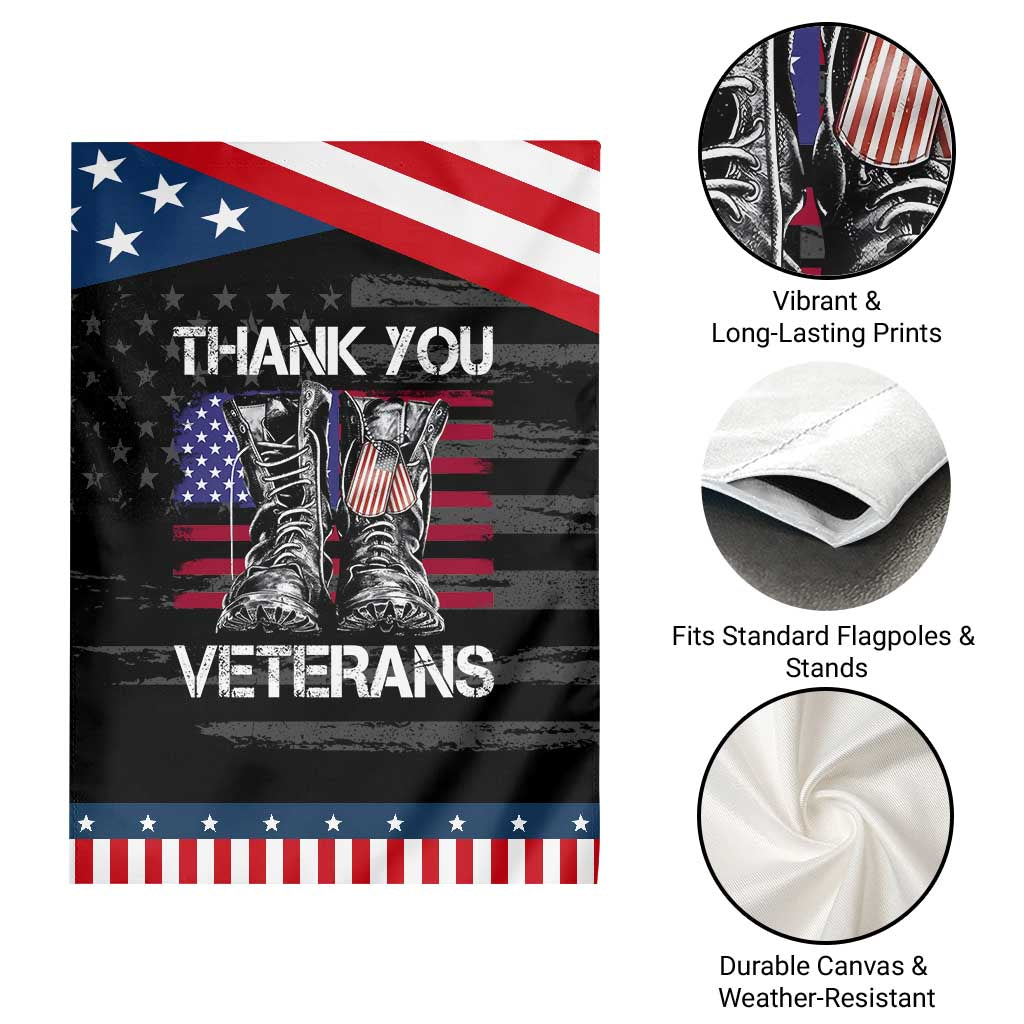 Thank You Veterans Garden Flag American Flag Military Supportive Veterans Day
