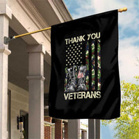Thank You Veterans Garden Flag Camo American Flag Military Supportive Veterans Day - Wonder Print Shop