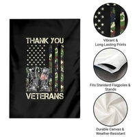Thank You Veterans Garden Flag Camo American Flag Military Supportive Veterans Day - Wonder Print Shop