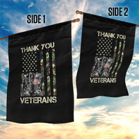Thank You Veterans Garden Flag Camo American Flag Military Supportive Veterans Day - Wonder Print Shop