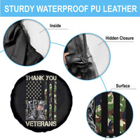 Thank You Veterans Spare Tire Cover Camo American Flag Military Supportive Veterans Day - Wonder Print Shop