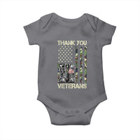 Thank You Veterans Baby Onesie Camo American Flag Military Supportive Veterans Day - Wonder Print Shop