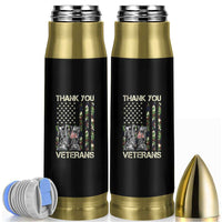 Thank You Veterans Bullet Tumbler Camo American Flag Military Supportive Veterans Day - Wonder Print Shop