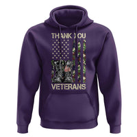 Thank You Veterans Hoodie Camo American Flag Military Supportive Veterans Day - Wonder Print Shop