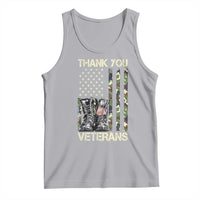 Thank You Veterans Tank Top Camo American Flag Military Supportive Veterans Day - Wonder Print Shop