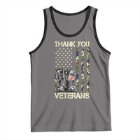 Thank You Veterans Tank Top Camo American Flag Military Supportive Veterans Day - Wonder Print Shop