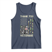 Thank You Veterans Tank Top Camo American Flag Military Supportive Veterans Day - Wonder Print Shop