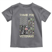 Thank You Veterans Toddler T Shirt Camo American Flag Military Supportive Veterans Day - Wonder Print Shop
