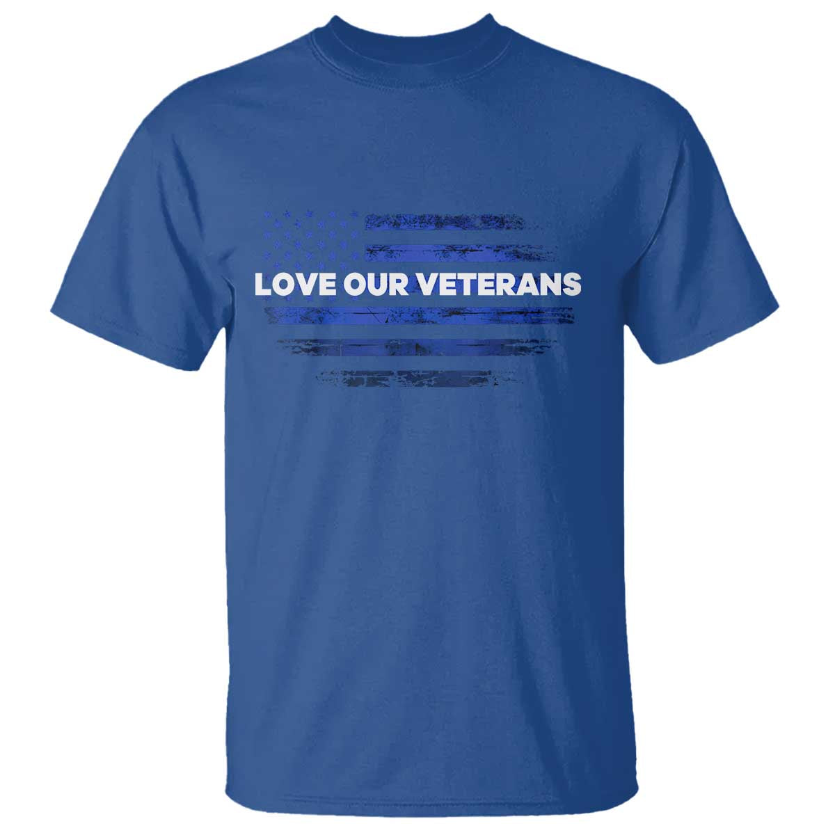 Love Our Veterans T Shirt Veterans Day Grunge American Flag - Wonder Print Shop