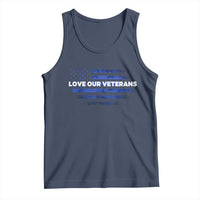 Love Our Veterans Tank Top Veterans Day Grunge American Flag - Wonder Print Shop