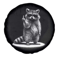Raccoon Meme Spare Tire Cover Middle Finger Trash Panda Sarcastic Humor