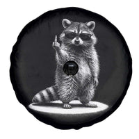 Raccoon Meme Spare Tire Cover Middle Finger Trash Panda Sarcastic Humor