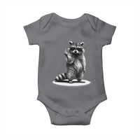 Raccoon Meme Baby Onesie Middle Finger Trash Panda Sarcastic Humor