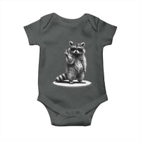 Raccoon Meme Baby Onesie Middle Finger Trash Panda Sarcastic Humor