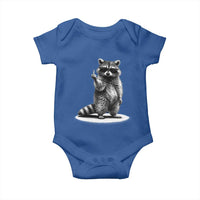 Raccoon Meme Baby Onesie Middle Finger Trash Panda Sarcastic Humor
