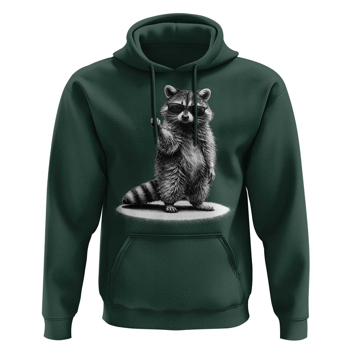 Raccoon Meme Hoodie Middle Finger Trash Panda Sarcastic Humor