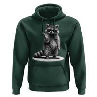 Raccoon Meme Hoodie Middle Finger Trash Panda Sarcastic Humor