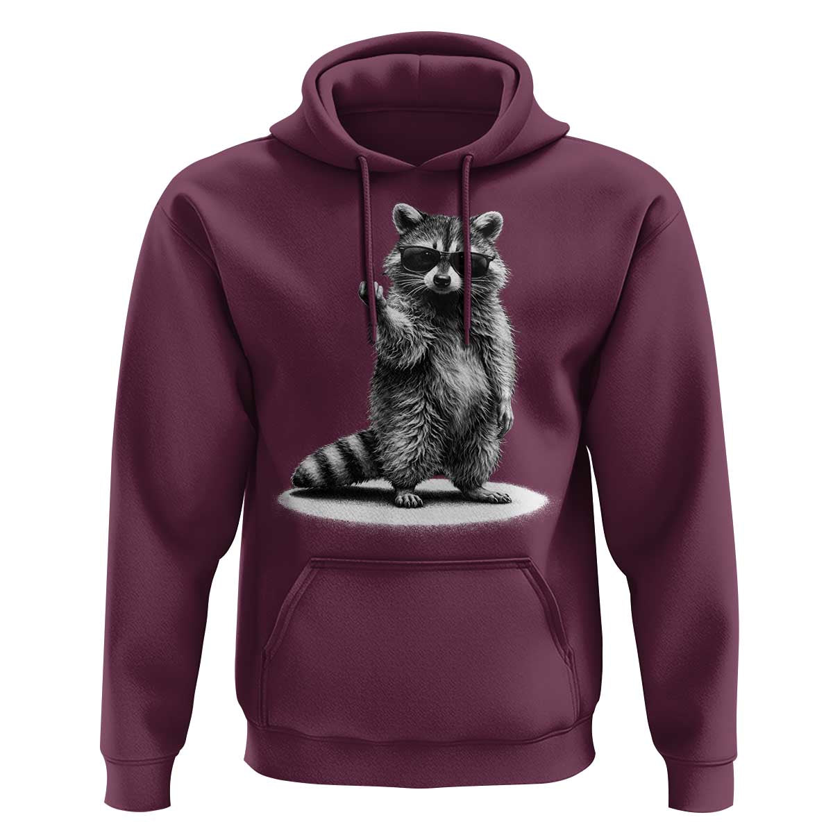 Raccoon Meme Hoodie Middle Finger Trash Panda Sarcastic Humor