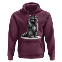 Raccoon Meme Hoodie Middle Finger Trash Panda Sarcastic Humor