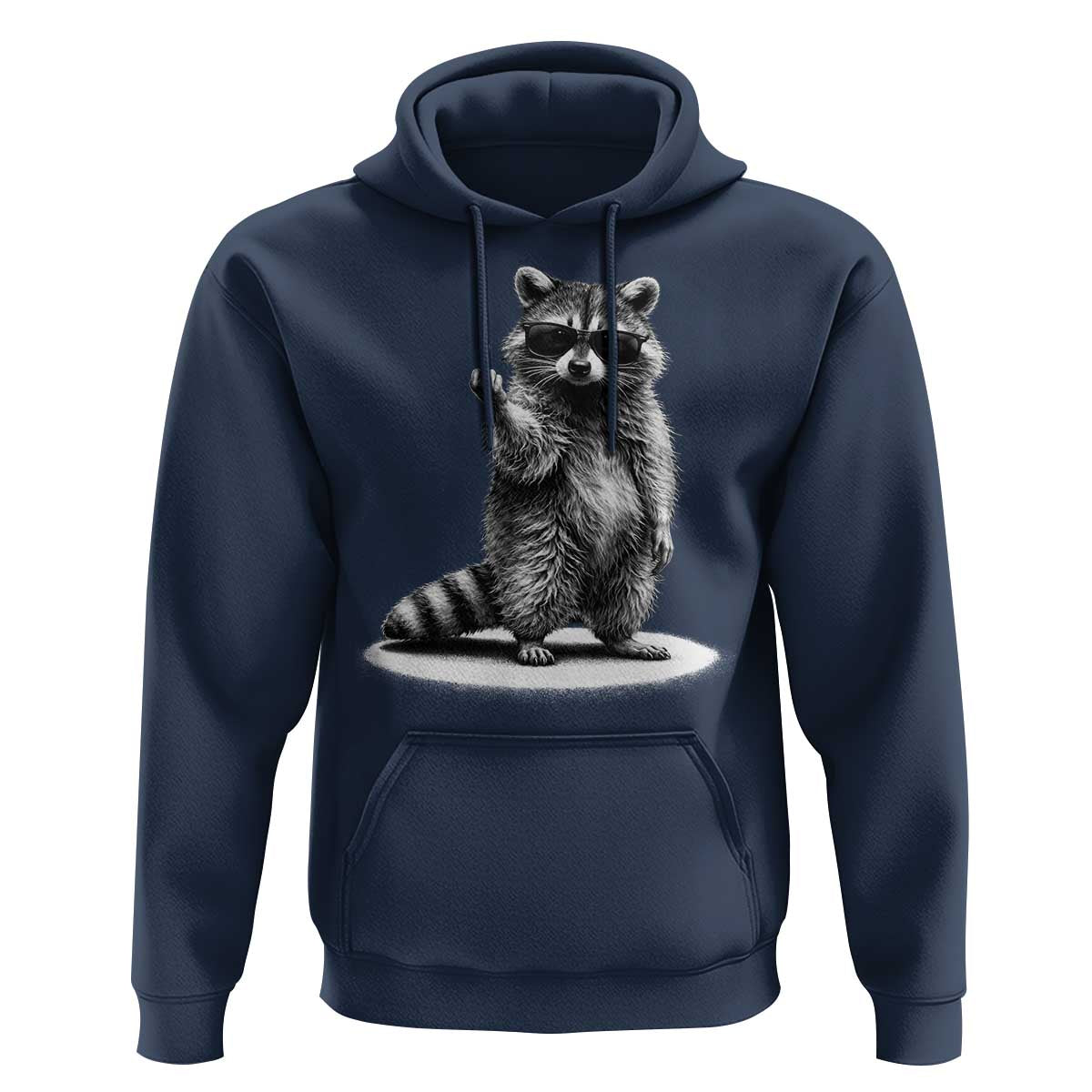 Raccoon Meme Hoodie Middle Finger Trash Panda Sarcastic Humor