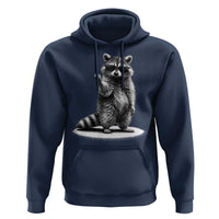 Raccoon Meme Hoodie Middle Finger Trash Panda Sarcastic Humor
