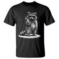 Raccoon Meme T Shirt Middle Finger Trash Panda Sarcastic Humor