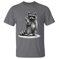 Raccoon Meme T Shirt Middle Finger Trash Panda Sarcastic Humor