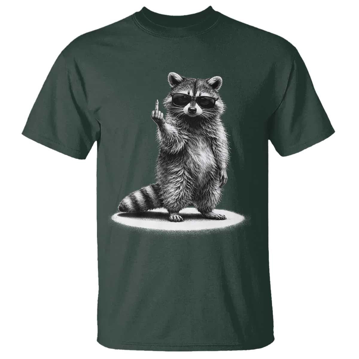 Raccoon Meme T Shirt Middle Finger Trash Panda Sarcastic Humor