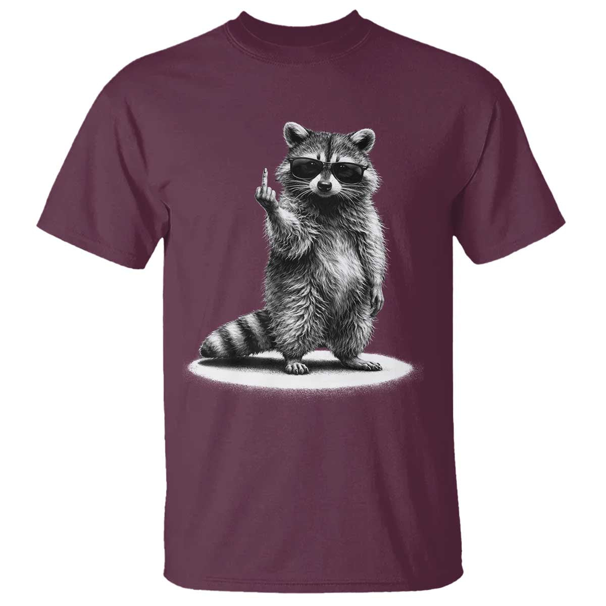 Raccoon Meme T Shirt Middle Finger Trash Panda Sarcastic Humor
