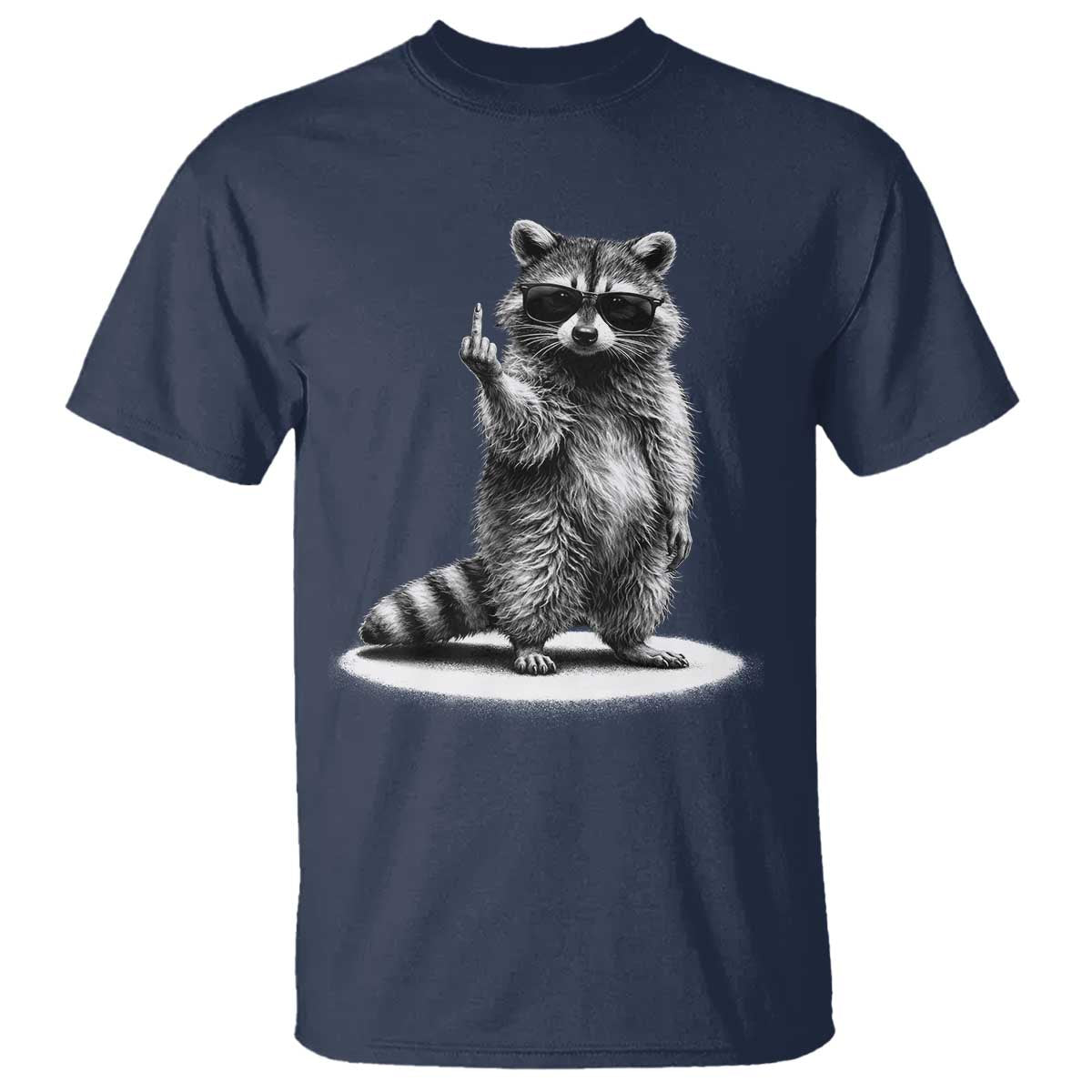 Raccoon Meme T Shirt Middle Finger Trash Panda Sarcastic Humor