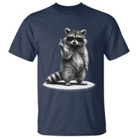 Raccoon Meme T Shirt Middle Finger Trash Panda Sarcastic Humor
