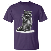 Raccoon Meme T Shirt Middle Finger Trash Panda Sarcastic Humor