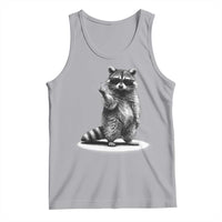 Raccoon Meme Tank Top Middle Finger Trash Panda Sarcastic Humor