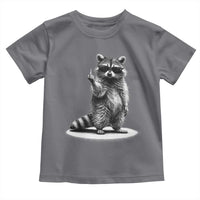 Raccoon Meme Toddler T Shirt Middle Finger Trash Panda Sarcastic Humor