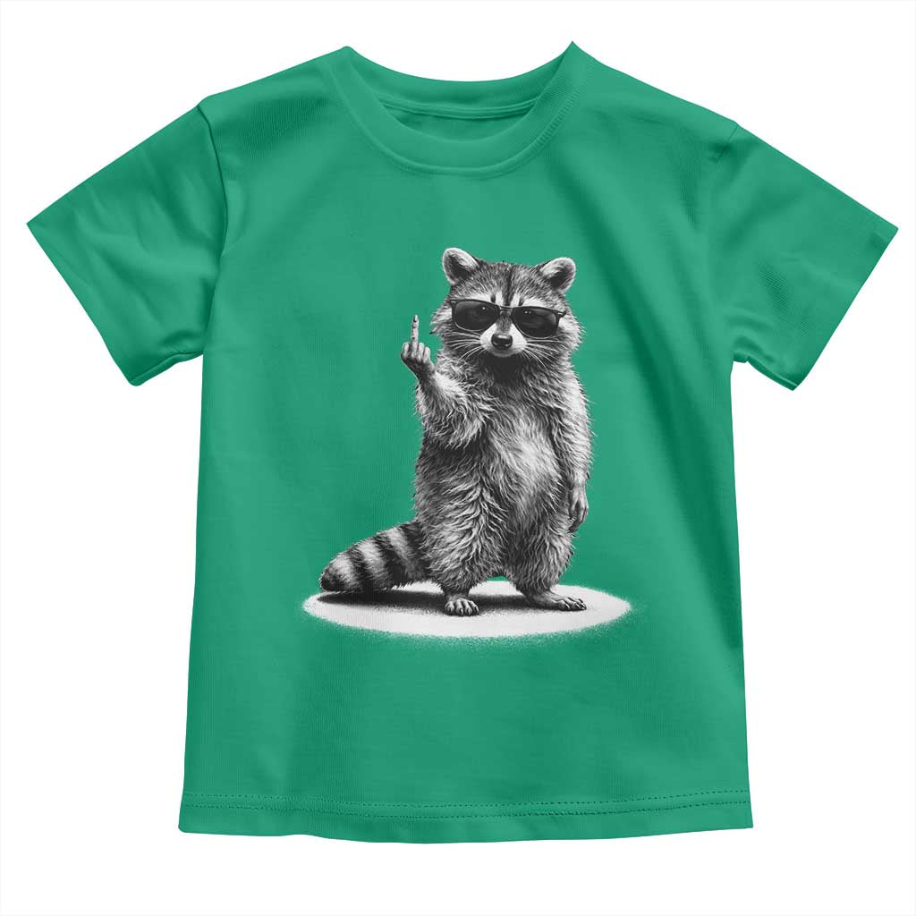 Raccoon Meme Toddler T Shirt Middle Finger Trash Panda Sarcastic Humor