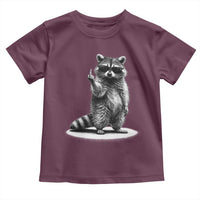Raccoon Meme Toddler T Shirt Middle Finger Trash Panda Sarcastic Humor