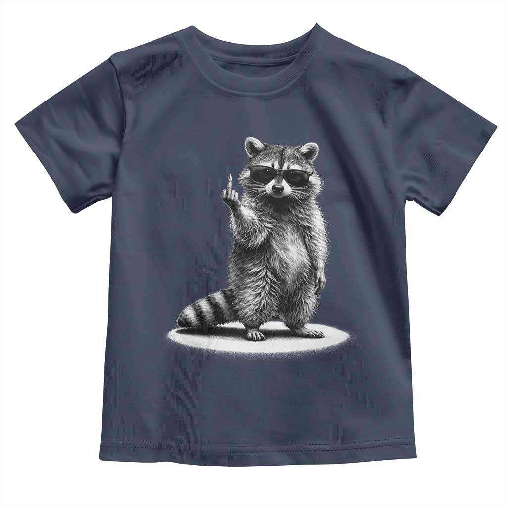 Raccoon Meme Toddler T Shirt Middle Finger Trash Panda Sarcastic Humor