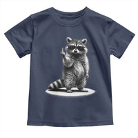 Raccoon Meme Toddler T Shirt Middle Finger Trash Panda Sarcastic Humor