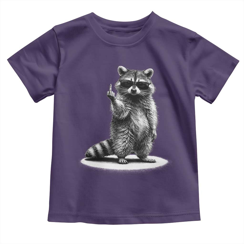 Raccoon Meme Toddler T Shirt Middle Finger Trash Panda Sarcastic Humor