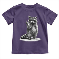 Raccoon Meme Toddler T Shirt Middle Finger Trash Panda Sarcastic Humor