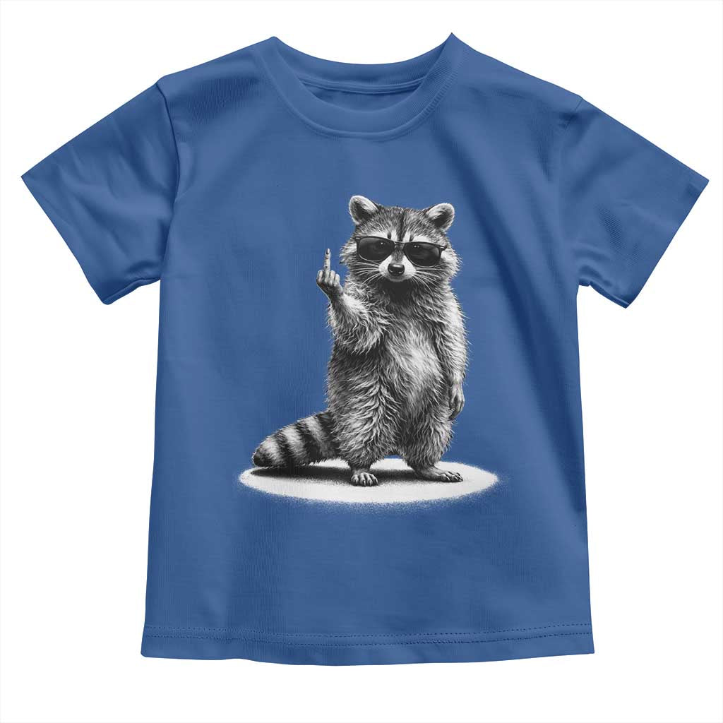 Raccoon Meme Toddler T Shirt Middle Finger Trash Panda Sarcastic Humor