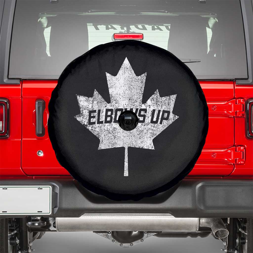 Elbows Up Canada Spare Tire Cover True North Strong and Free Maple Leaf Proud Canadian