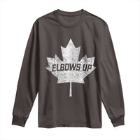 Elbows Up Canada Long Sleeve Shirt True North Strong and Free Maple Leaf Proud Canadian