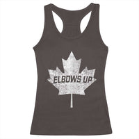 Elbows Up Canada Racerback Tank Top True North Strong and Free Maple Leaf Proud Canadian